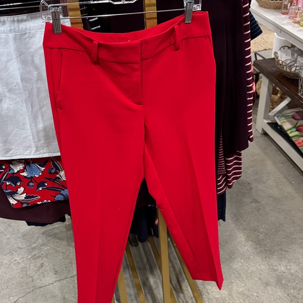 Ann Taylor Vibrant Red Women's Trousers